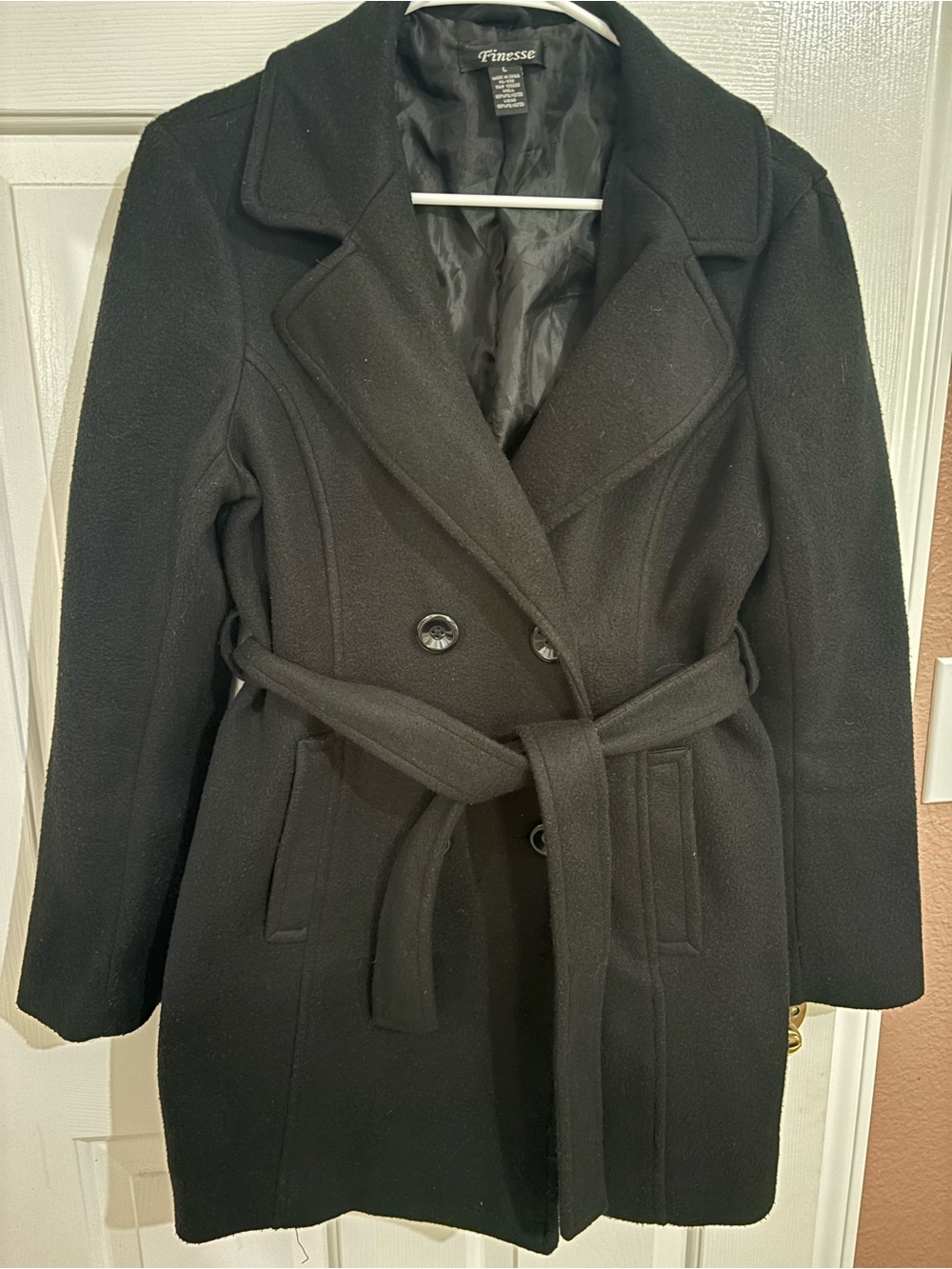 Finesse Black Long Coat